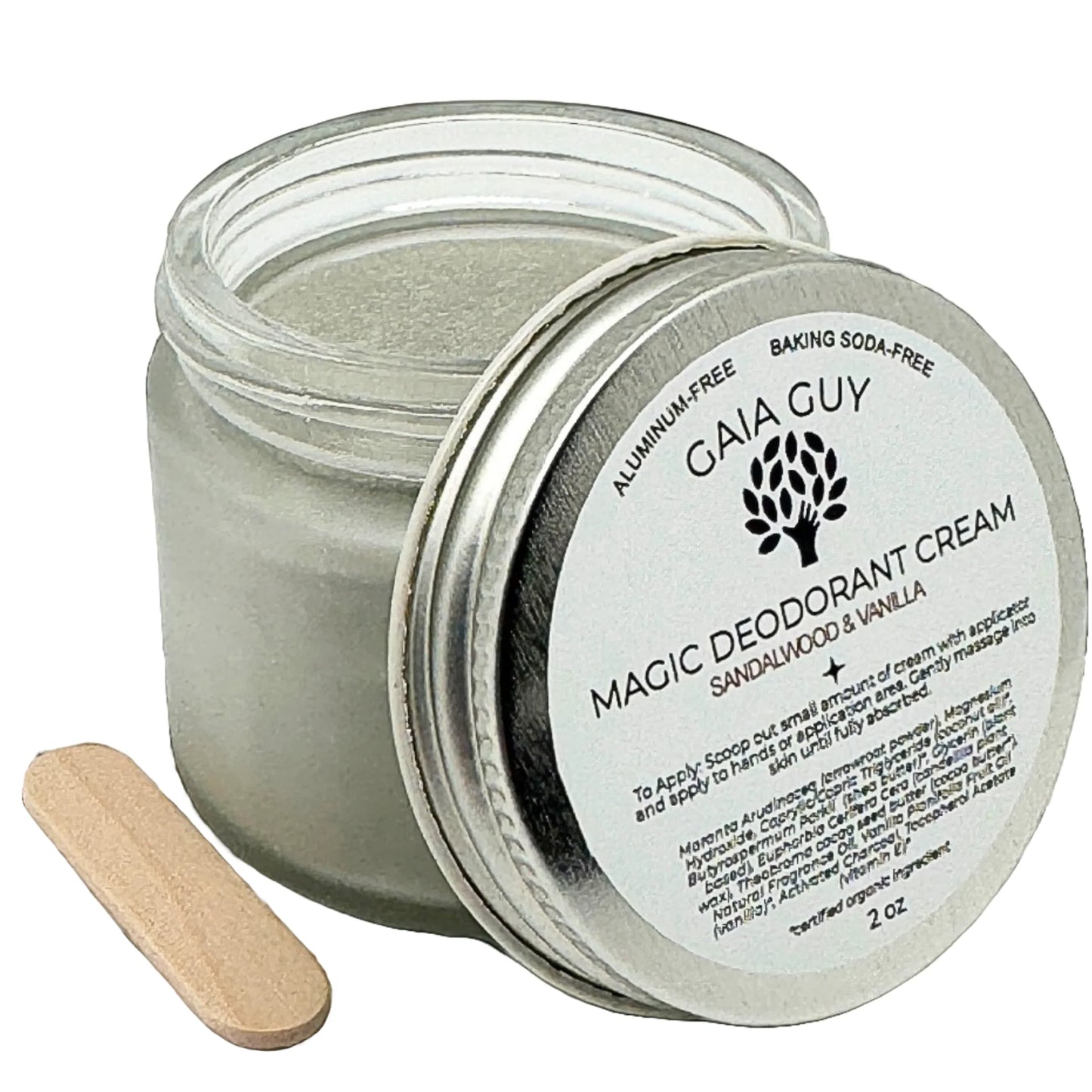 100% NATURAL Aluminum/Plastic-FreeDeodorant for Women and Men, Charcoal and Magnesium with 24 Hour Odor Protection