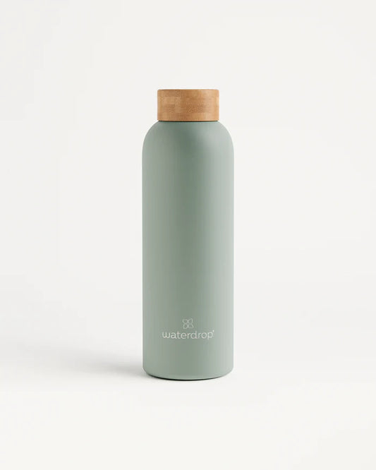 Reusable double-walled stainless steel bottle