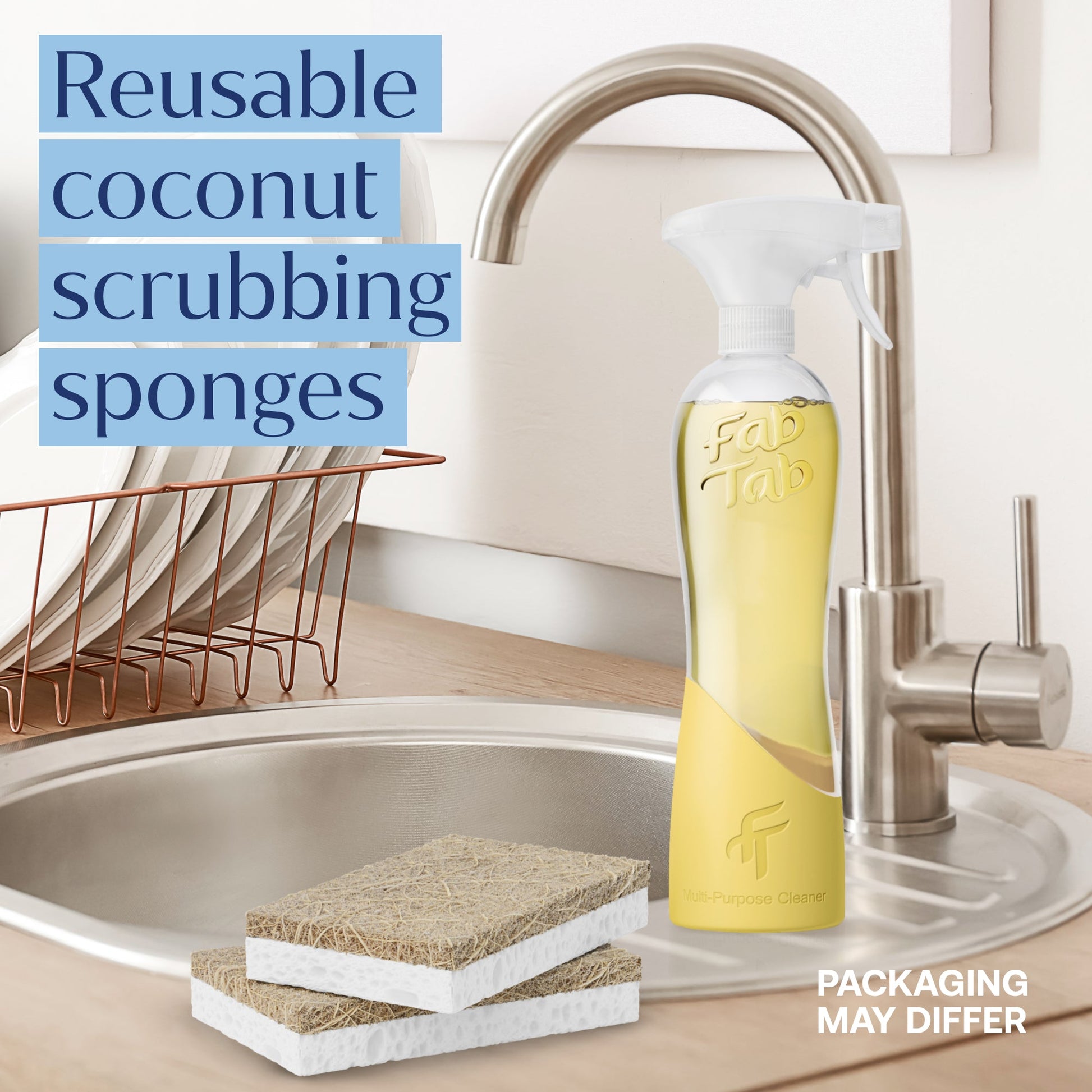 Eco-friendly, biodegradable and renewable Coconut Scrubbing Sponges