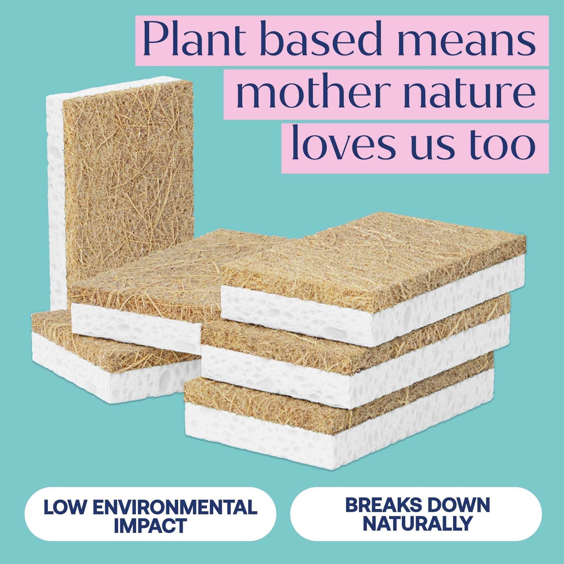 Eco-friendly, biodegradable and renewable Coconut Scrubbing Sponges