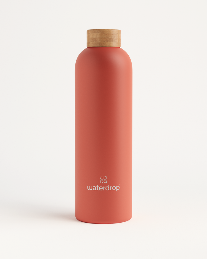 Reusable double-walled stainless steel bottle