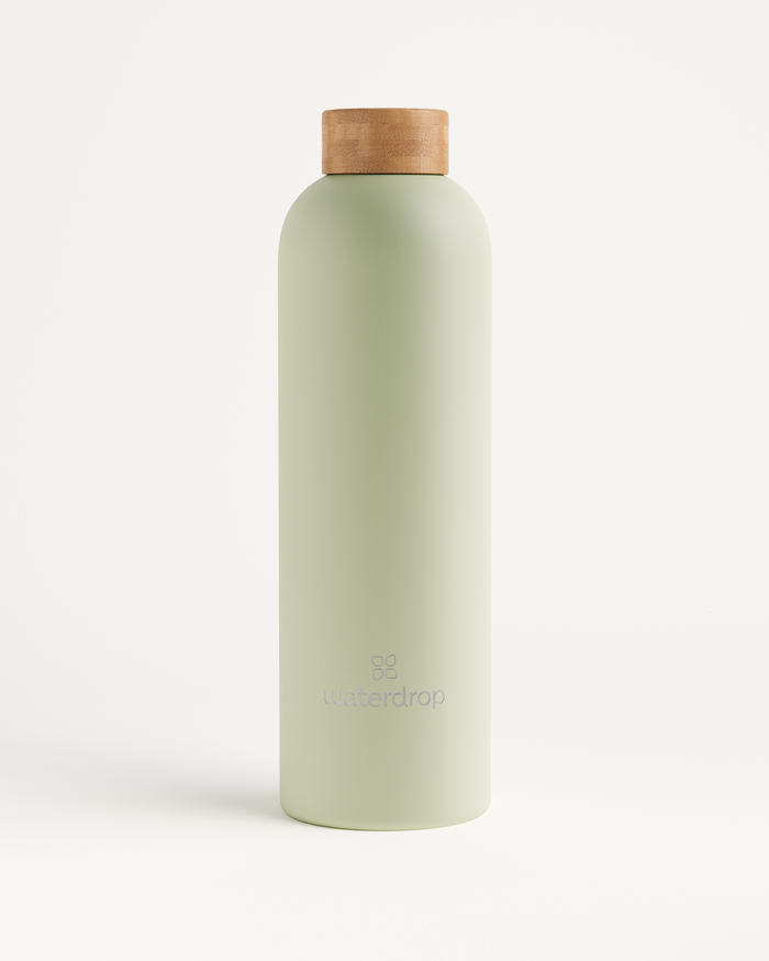 Reusable double-walled stainless steel bottle