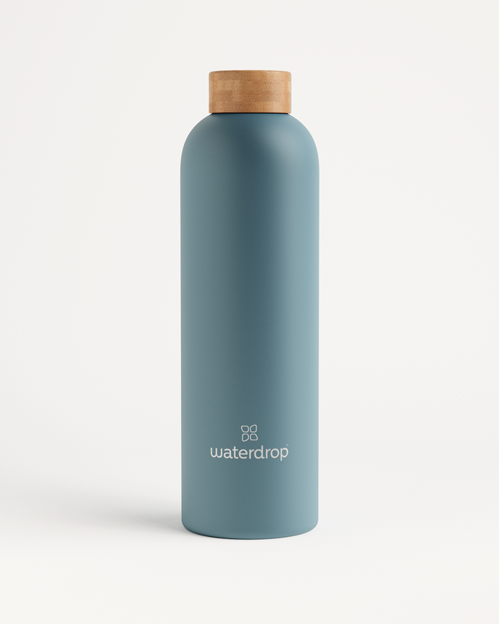 Reusable double-walled stainless steel bottle