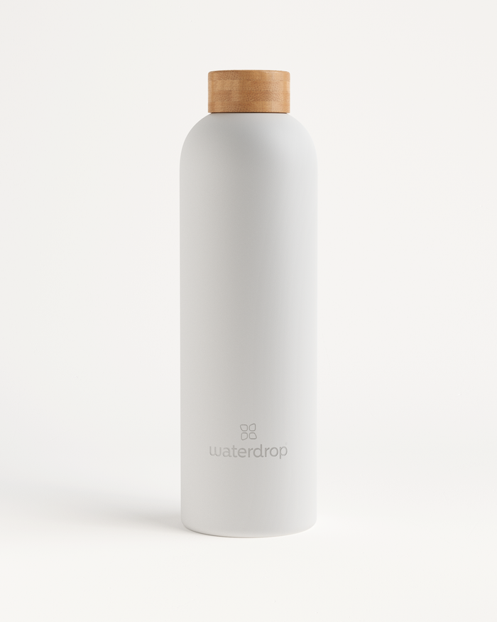 Reusable double-walled stainless steel bottle