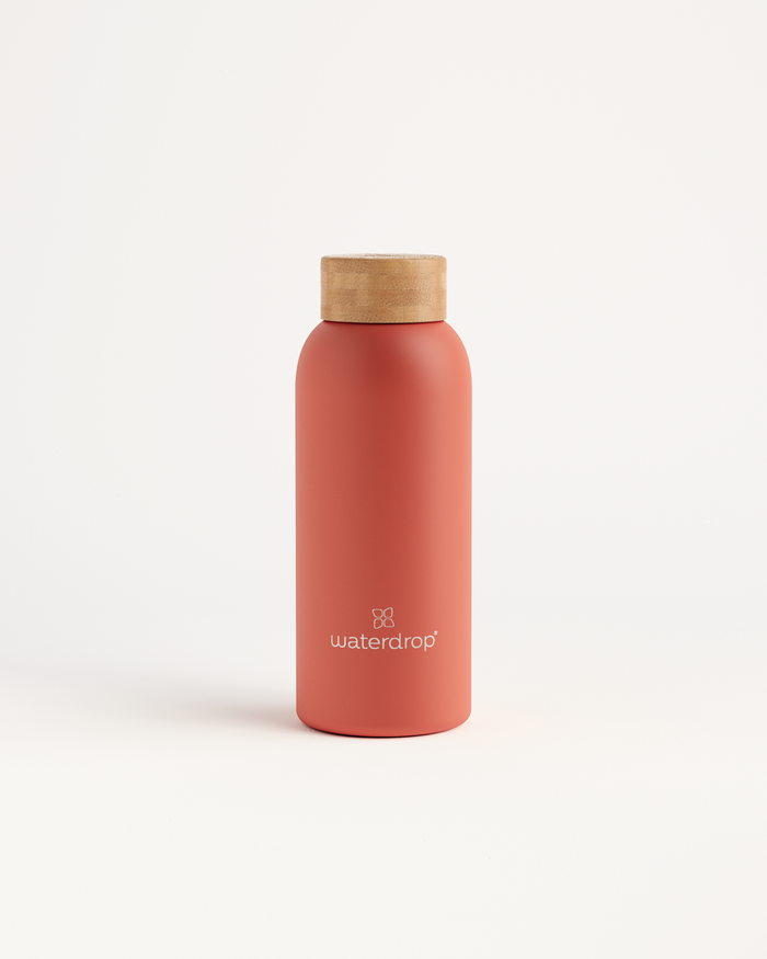 Reusable double-walled stainless steel bottle