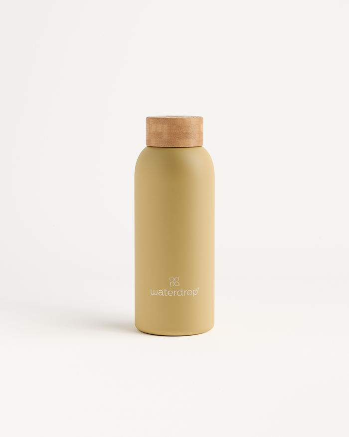 Reusable double-walled stainless steel bottle