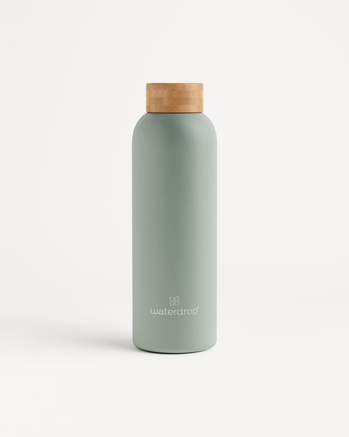 Reusable double-walled stainless steel bottle