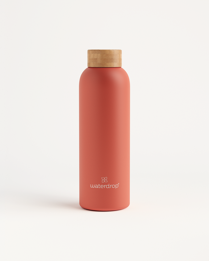 Reusable double-walled stainless steel bottle