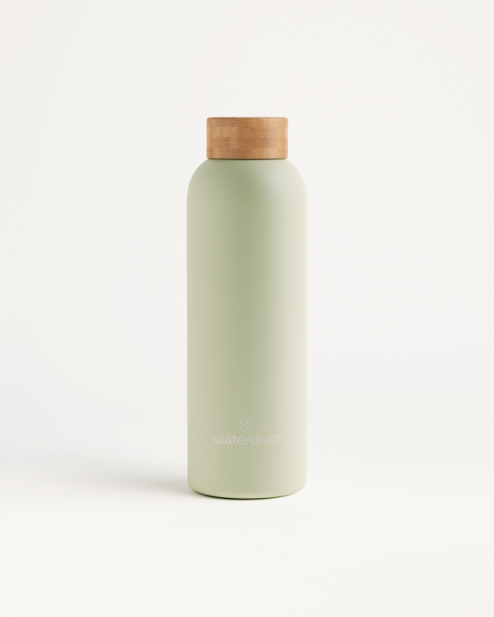 Reusable double-walled stainless steel bottle