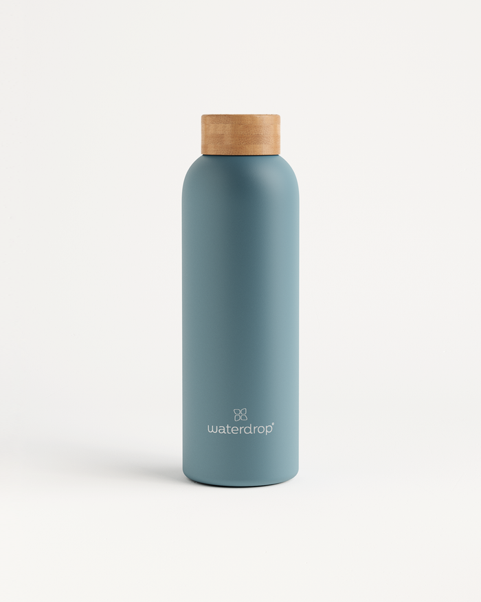 Reusable double-walled stainless steel bottle