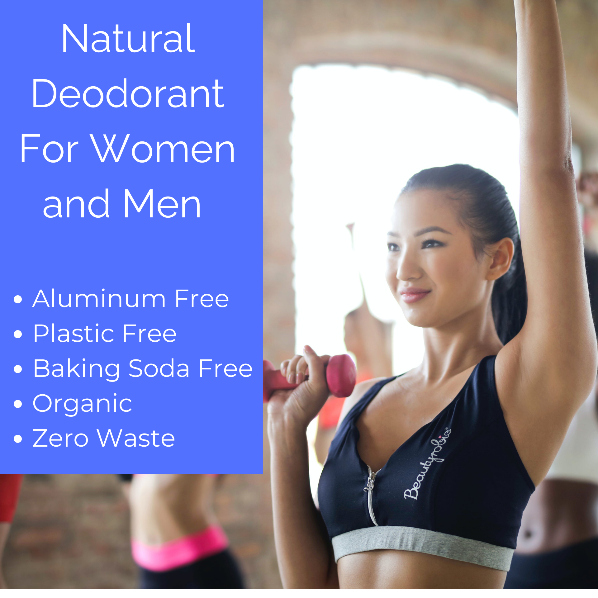 100% NATURAL Aluminum/Plastic-FreeDeodorant for Women and Men, Charcoal and Magnesium with 24 Hour Odor Protection