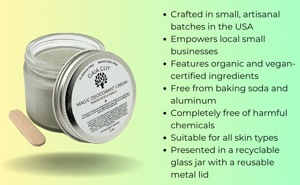 100% NATURAL Aluminum/Plastic-FreeDeodorant for Women and Men, Charcoal and Magnesium with 24 Hour Odor Protection